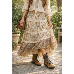 Frye Veronica Combat Boots Size 7M Brown Leather Lace Up Side Zip Lug Sole